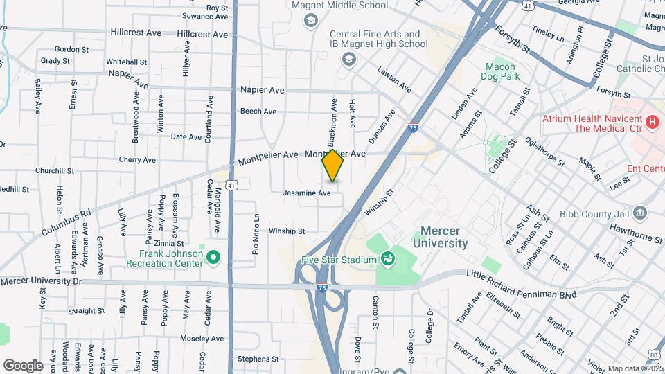 1493 Oakland Ave Map and Location Details