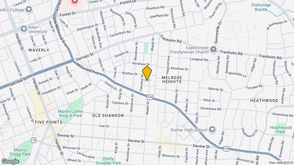 1205 Maple St Map and Location Details