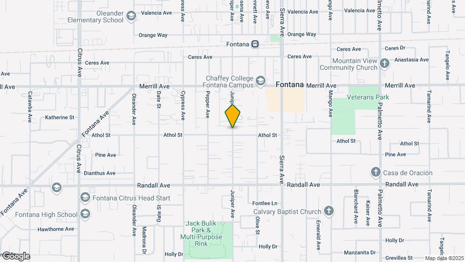 9081 Juniper Ave Mapa y Detalles de la Ubicación