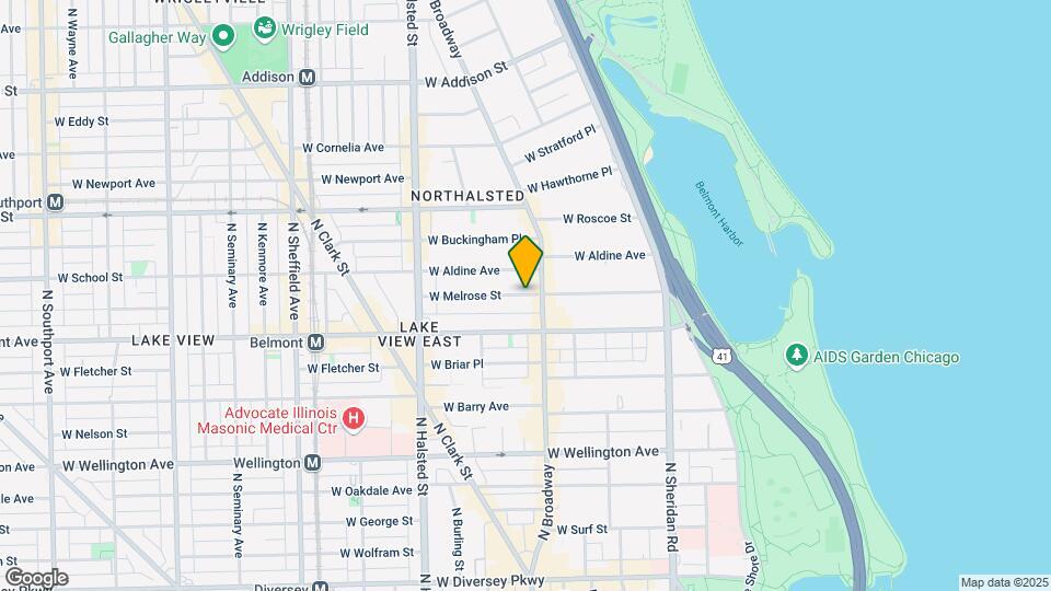 619 W Melrose St, Unit C1 Mapa y Detalles de la Ubicación
