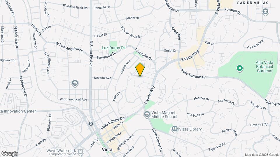 695 Hillside Terrace Map and Location Details