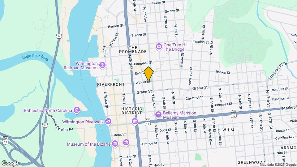 414 Walnut St Map and Location Details
