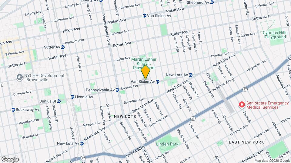 721 Livonia Ave Map and Location Details