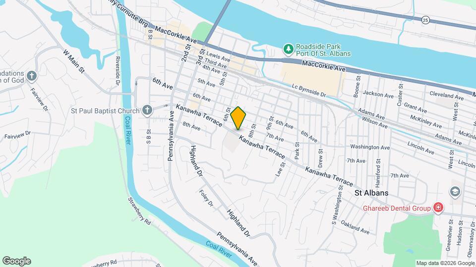 704 Kanawha Ter Map and Location Details