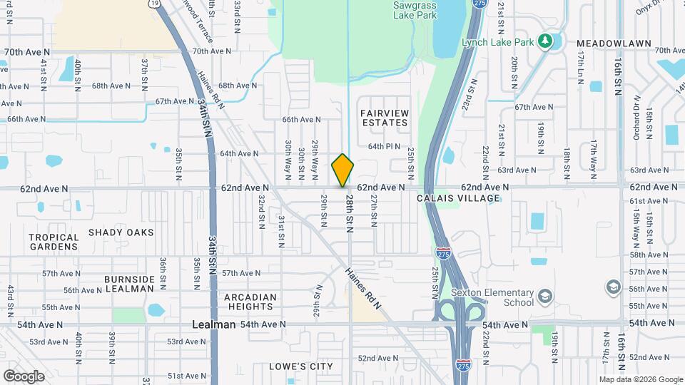 2810 62nd Ave N Map and Location Details