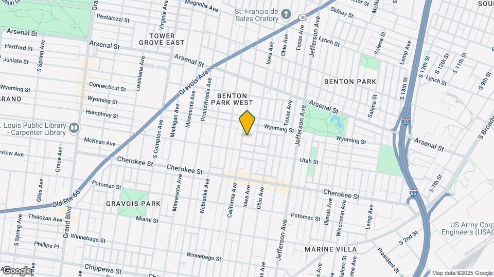 3232 California Ave Map and Location Details