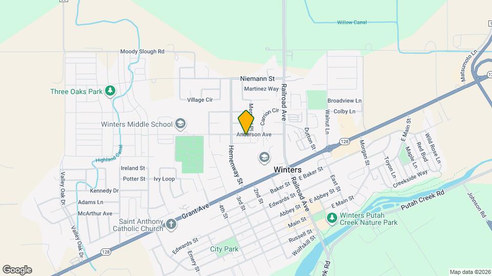 206 Anderson Ave Map and Location Details