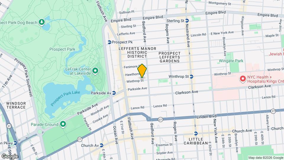 80 Winthrop St Map and Location Details