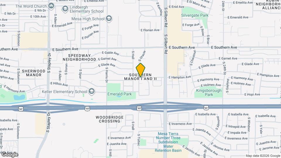 1821 E Hampton Ave Map and Location Details