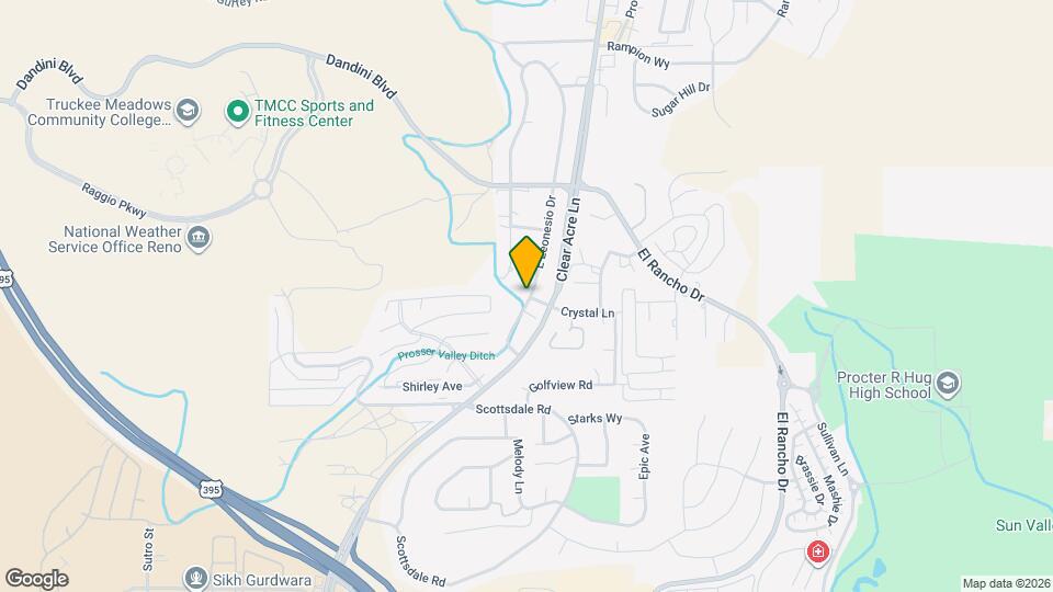 3895 E Leonesio Dr Map and Location Details