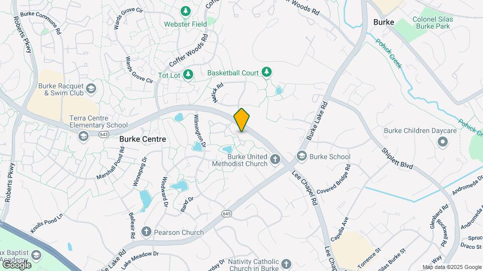 9828 Burke Pond Ln Mapa y Detalles de la Ubicación