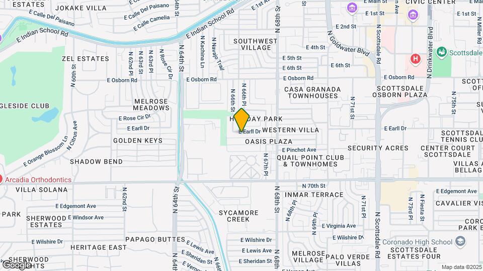 6625-6631 E Earll Dr Map and Location Details
