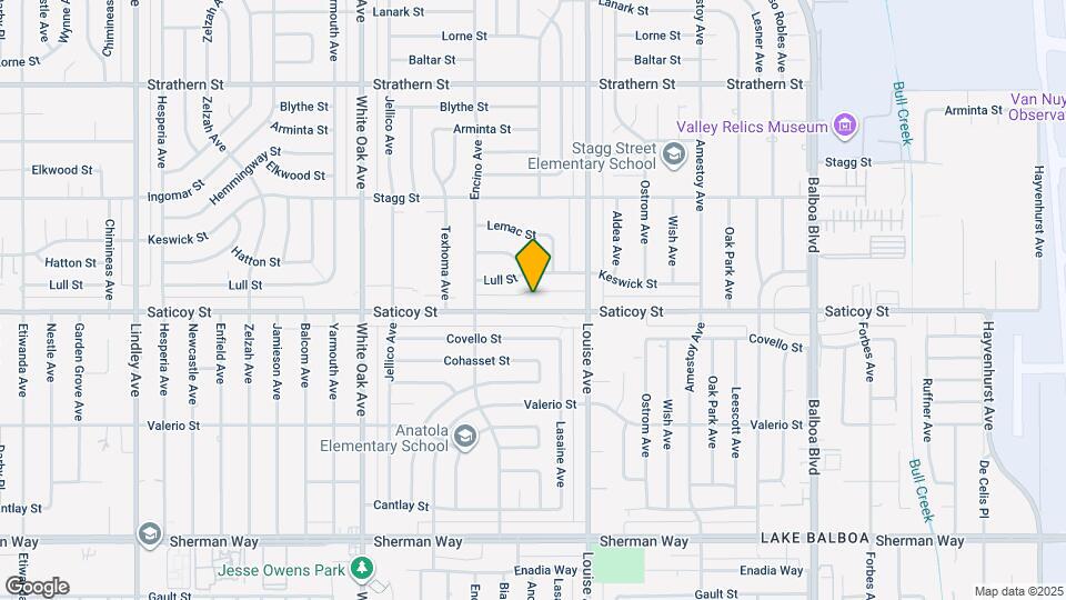 17363 Saticoy St Map and Location Details