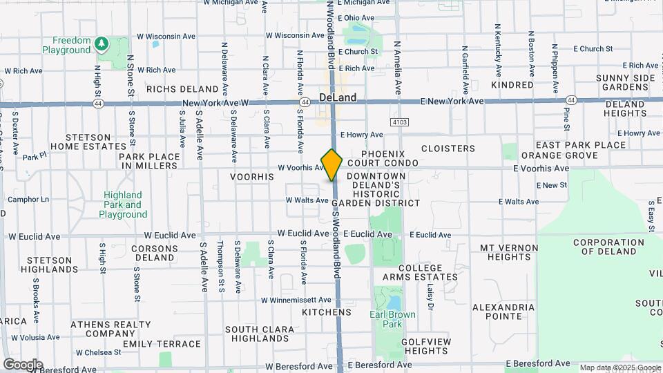 330 S Woodland Blvd Map and Location Details