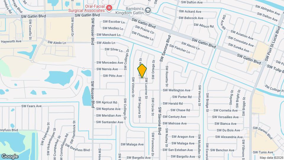 2985 SW Fluvia St Map and Location Details