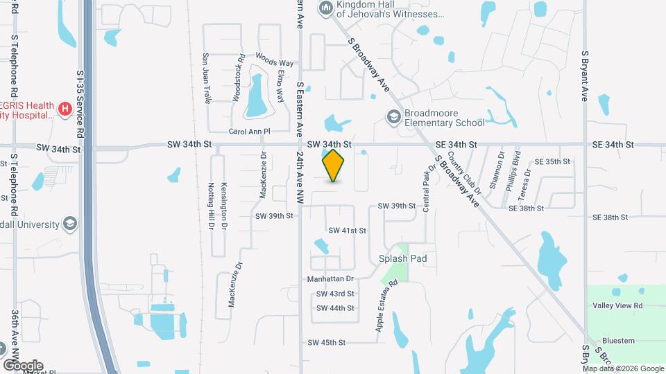 609 SW 38th Pl Map and Location Details