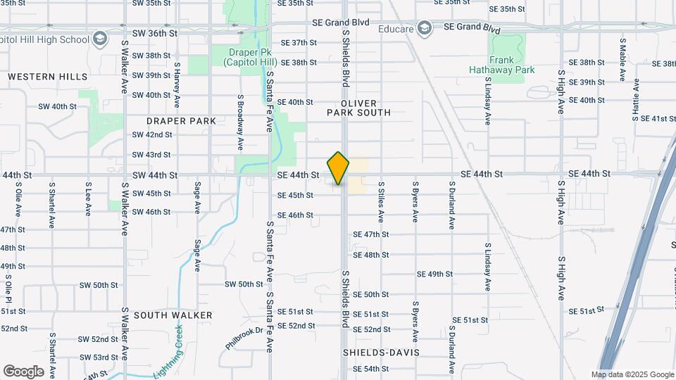 4517 S Shields Blvd Map and Location Details