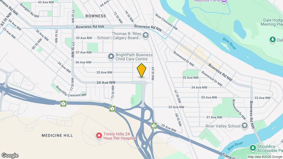7132-7134 34 Ave NW Map and Location Details
