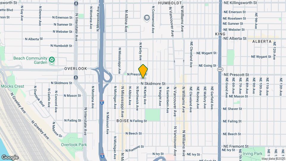 4313 N Kerby Ave Map and Location Details