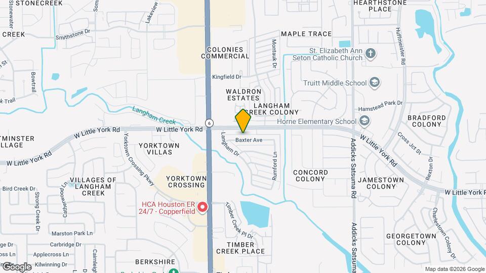 15426 Baxter Ave Mapa y Detalles de la Ubicación