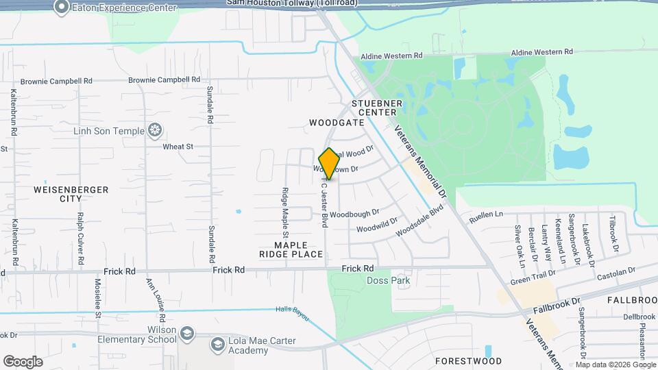 13402 T C Jester Blvd Map and Location Details