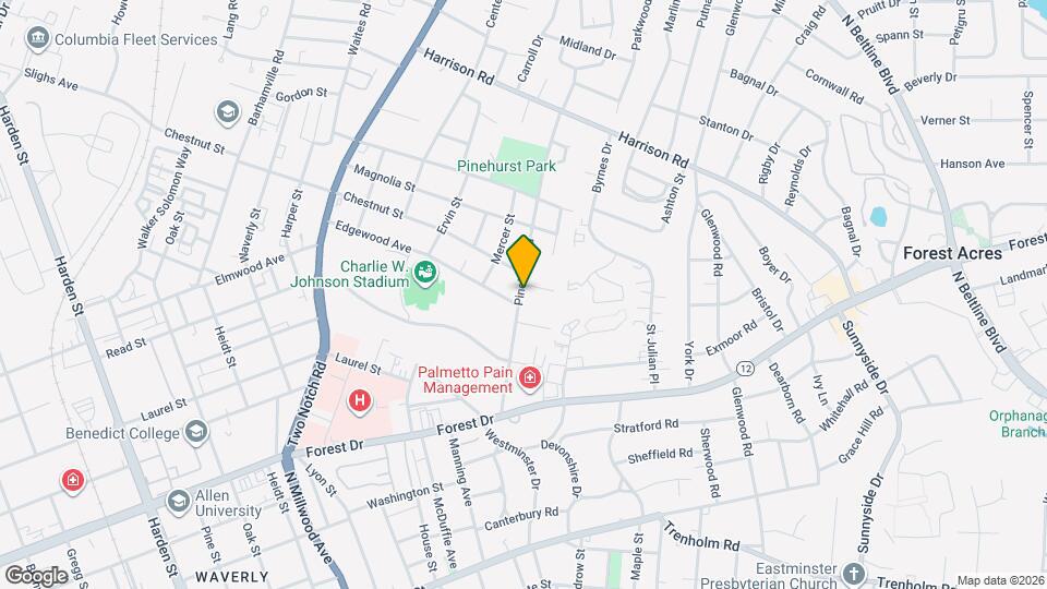 2116 Pinehurst Rd Map and Location Details