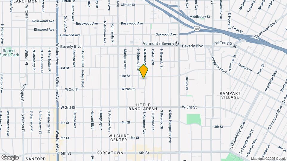115 S Kenmore Ave Mapa y Detalles de la Ubicación