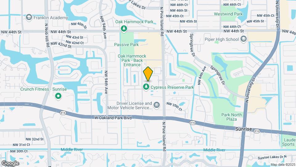 3836 NW 90th Ave Map and Location Details