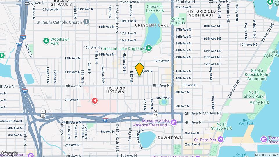 1001 Crescent Lake Dr N Map and Location Details