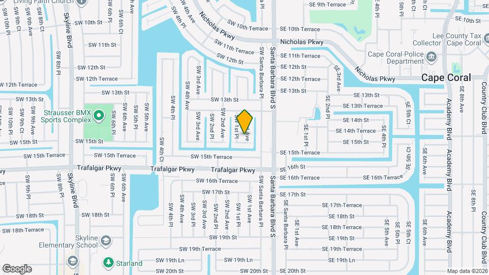 1418 SW 1st Ave Map and Location Details