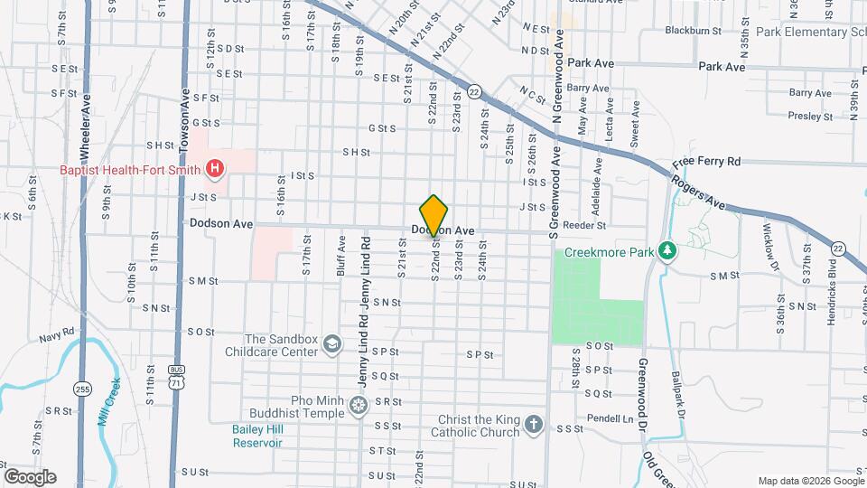 1214-1216 S 22nd St Map and Location Details