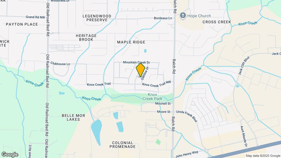 105 Oakline Dr Mapa y Detalles de la Ubicación