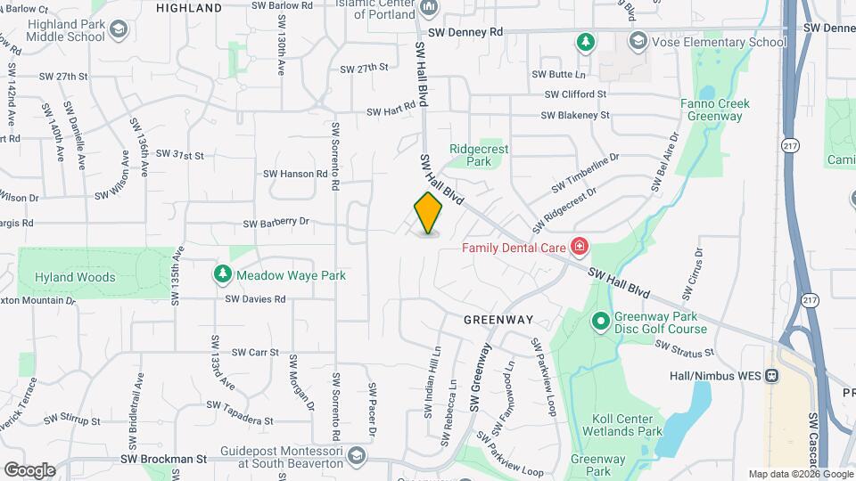 12330 SW Meader Way Map and Location Details