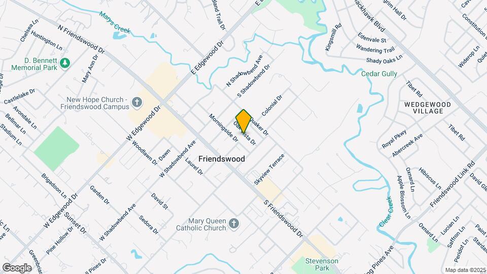 406 Oak Vista Dr Map and Location Details