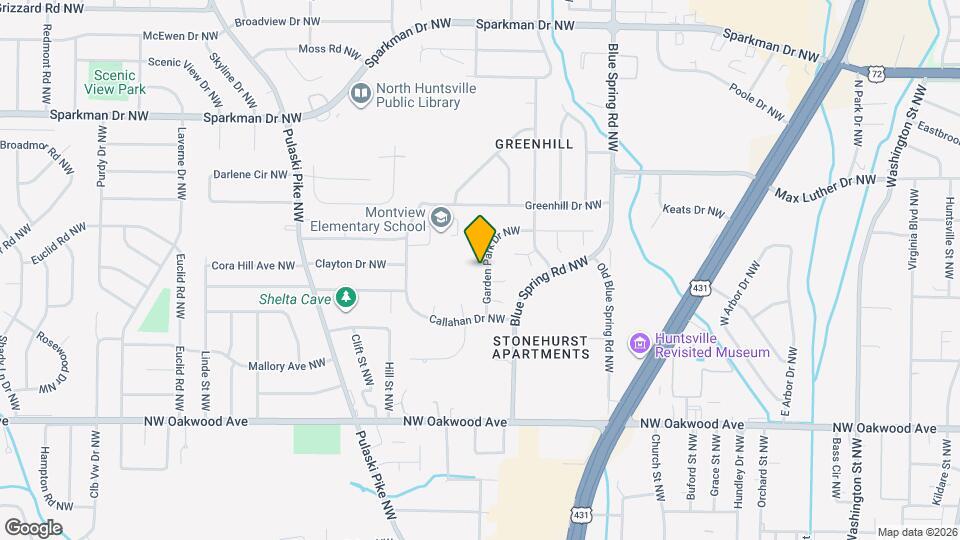 2522 Garden Park Dr NW Map and Location Details