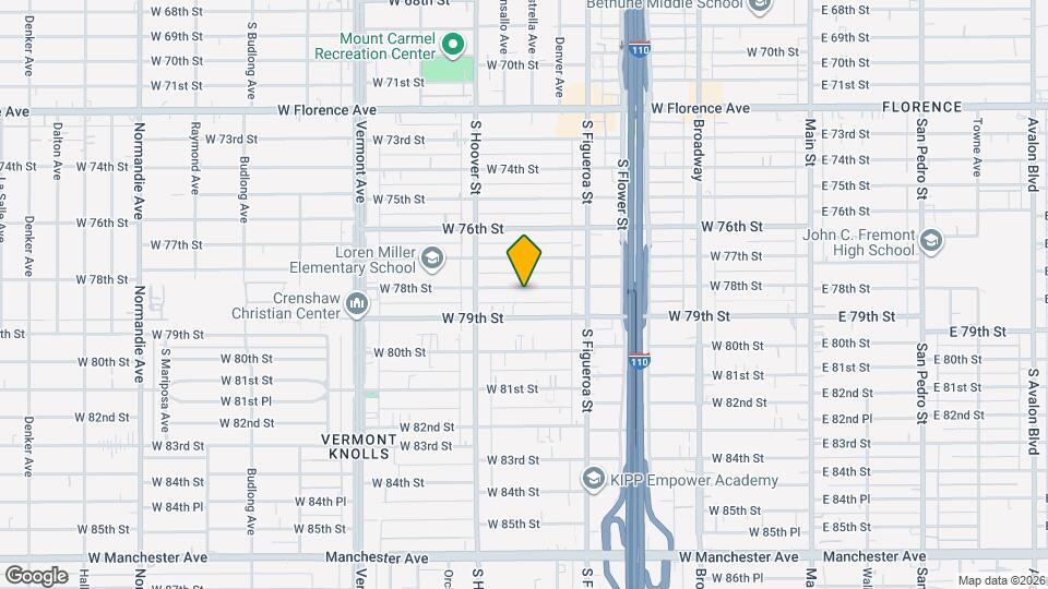 632 W 78th St Map and Location Details