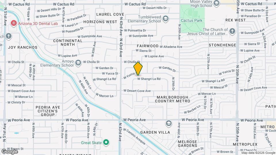 4132 W Shangri La Rd Map and Location Details