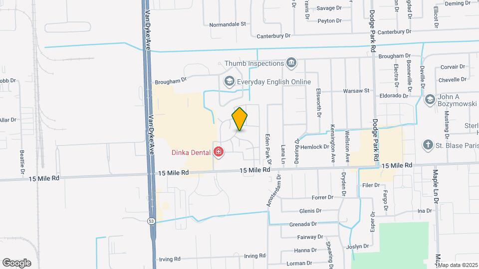 35213 Taffy Dr, Unit Condo on 15 MileVan Dyke Map and Location Details