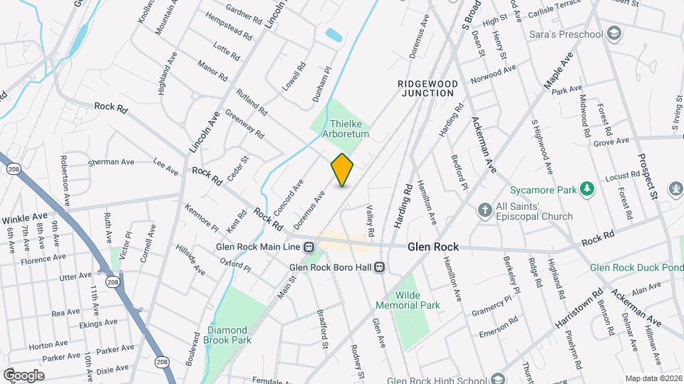 The Glen at Glen Rock Station Mapa y Detalles de la Ubicación