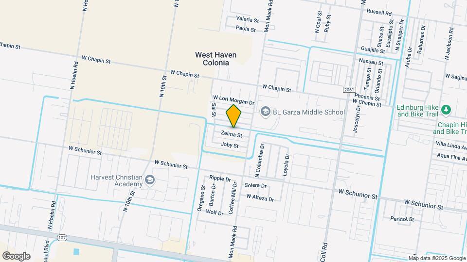 3617 W Zelma St Map and Location Details