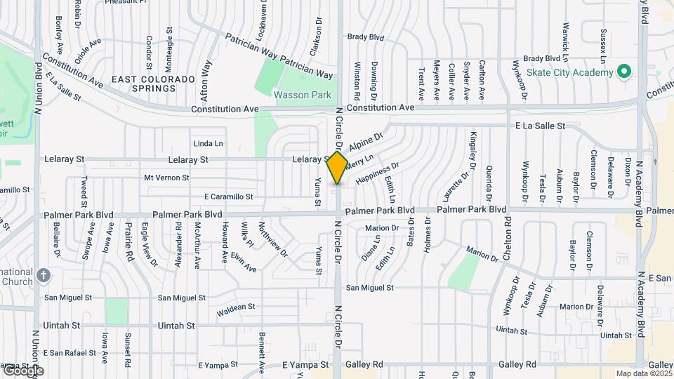 1526 1/2 N Circle Dr Map and Location Details