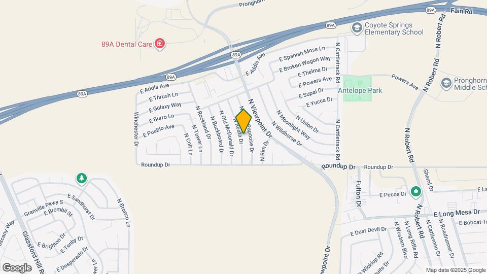 6101 N Reata Dr Map and Location Details