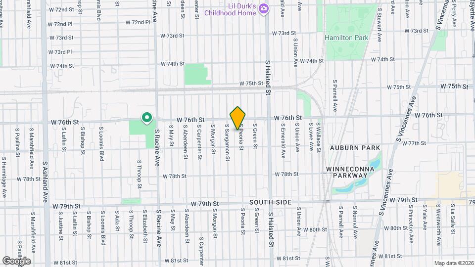 7630 S Peoria St Mapa y Detalles de la Ubicación