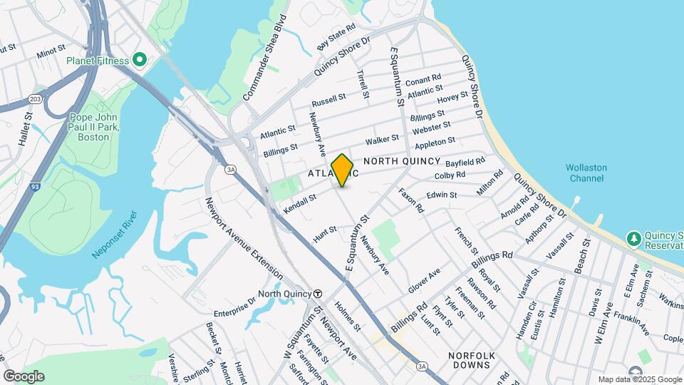 122 E Squantum St Map and Location Details