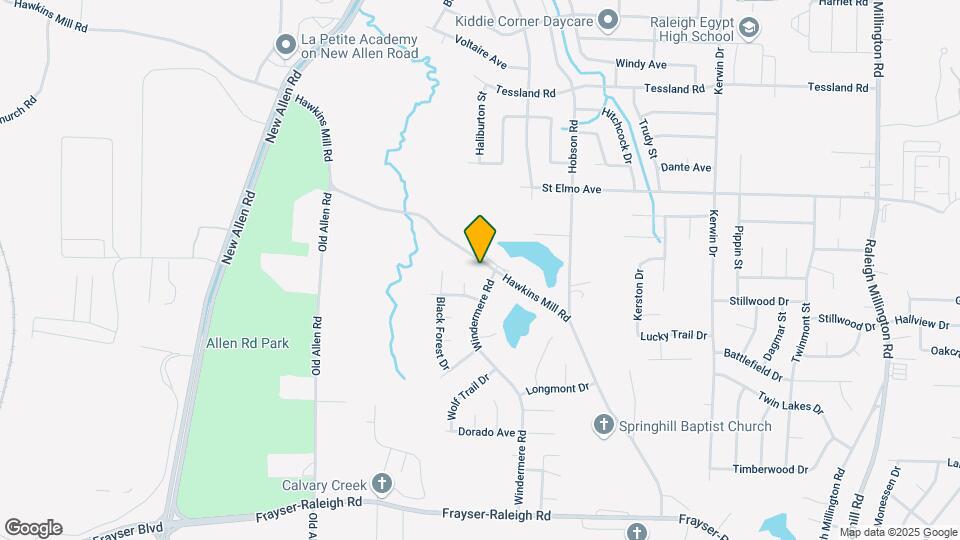 3629 Hawkins Mill Rd Map and Location Details