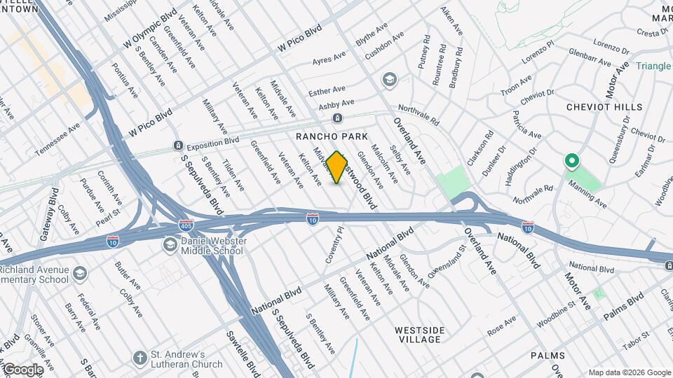 2751 Midvale Ave Map and Location Details