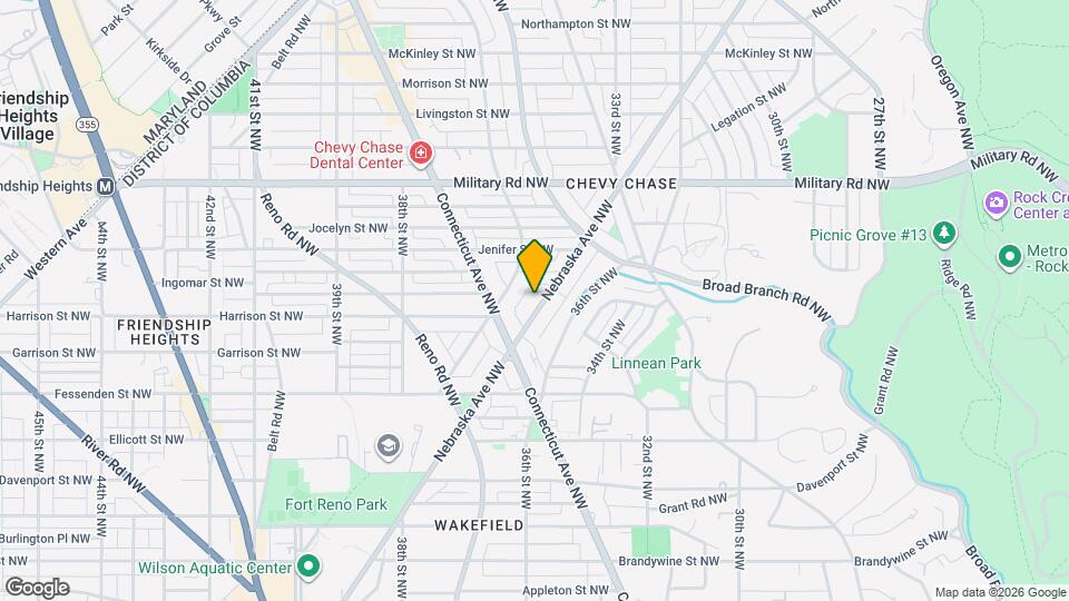 5138 Nebraska Ave NW Map and Location Details