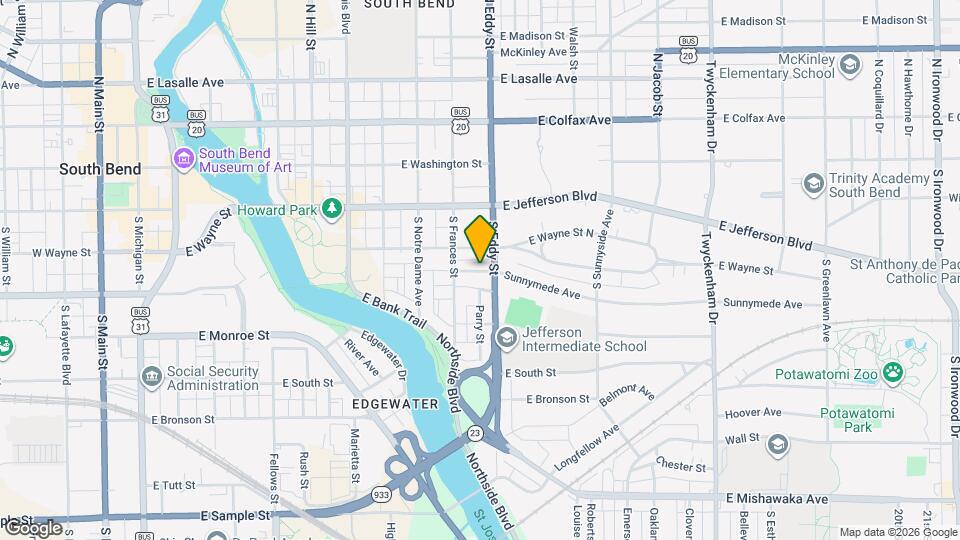 1023 Quimby St, Unit Current Tenant Map and Location Details