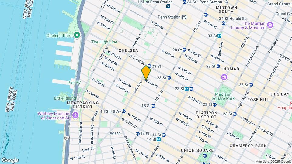 256 W 21st St Mapa y Detalles de la Ubicación
