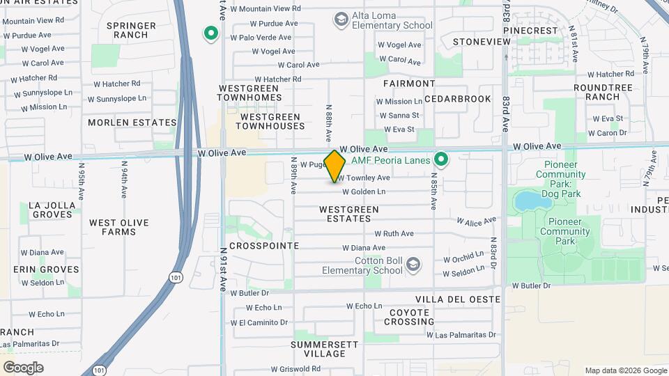 8738 W Golden Ln Map and Location Details